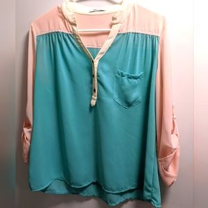 Xteren sheer multi color top